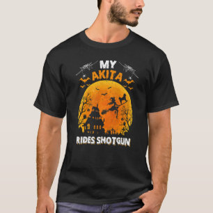 Mein Akita fährt im Schützenhaus mit Akita Hund H T-Shirt