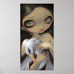 Mein Albatross ART DRINT große Augenbrauen gothisc Poster