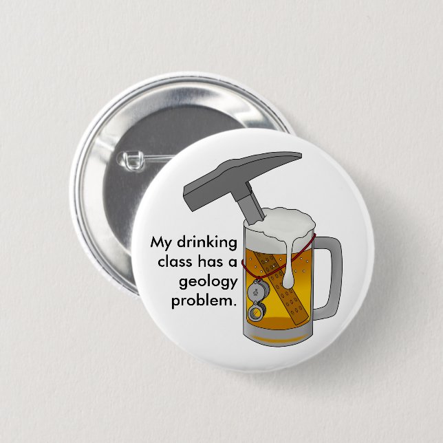 Mein Alkoholkonsum hat ein Geologieproblem Button (Vorne & Hinten)