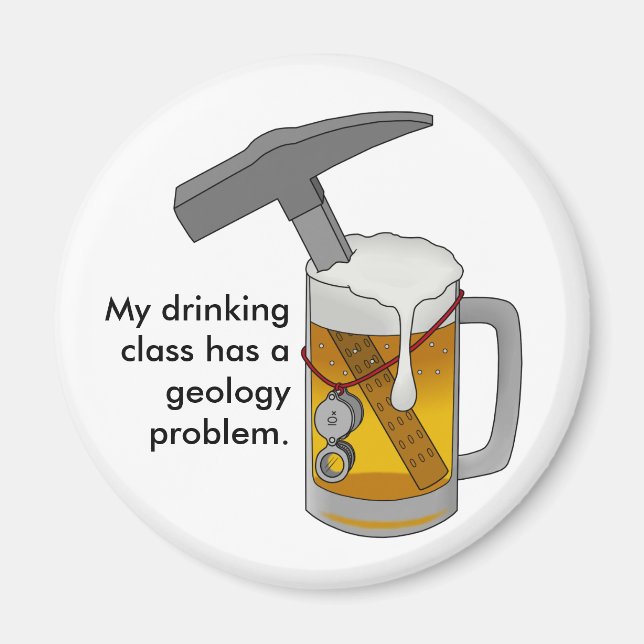 Mein Alkoholkonsum hat ein Geologieproblem Magnet (Vorne)