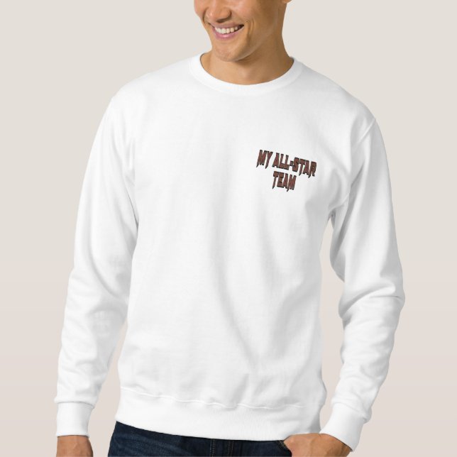 Mein All-Star-Team Männerpulli-Links Sweatshirt (Vorderseite)
