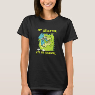 Mein Alligator hat meine Hausaufgaben gefressen Re T-Shirt