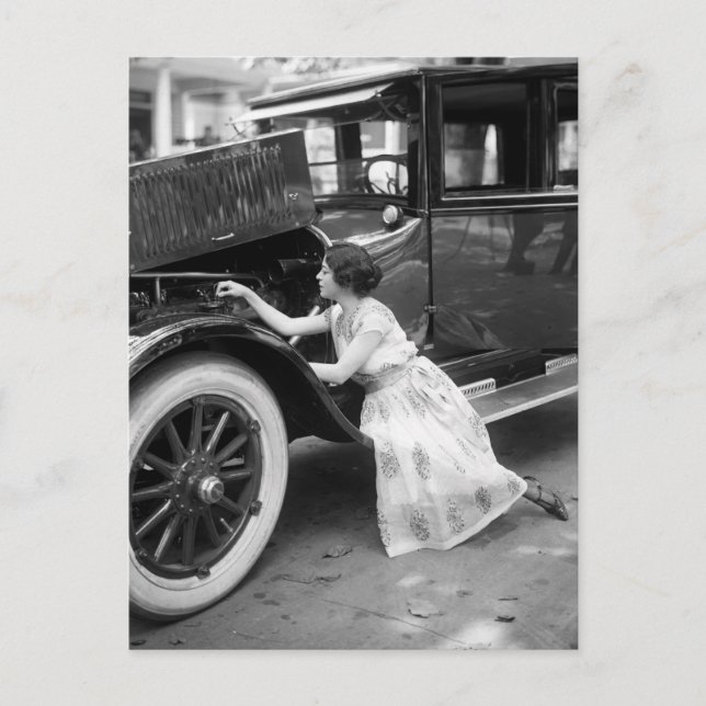 Mein altes Auto lieben, 1920er Postkarte (Vorderseite)