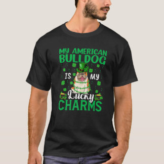 Mein amerikanischer Bulldog ist mein glücklicher C T-Shirt