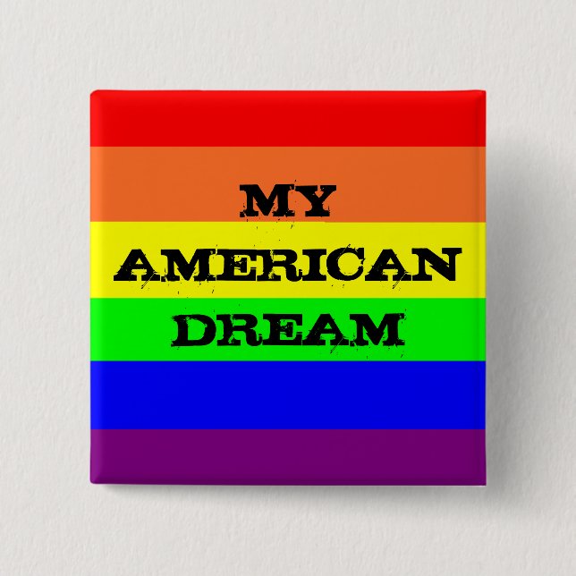 Mein amerikanischer Traum Button (Vorderseite)