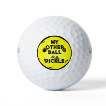Mein anderer Ball ist ein Picknickgolfer-Gelber Pi