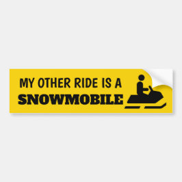 Mein anderer Flug ist ein Snowmobile Sticker Autoaufkleber