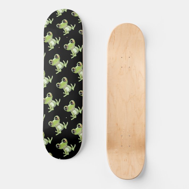 Mein anderer Green Frog Friend Skateboard Deck (Vorderseite)