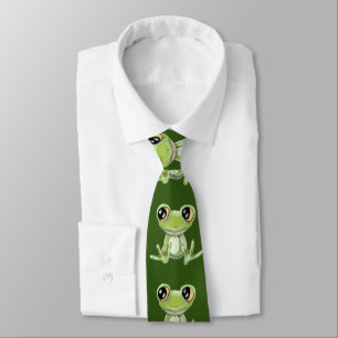 Mein anderer Grüner Frosch Freund Neck Tie Krawatte
