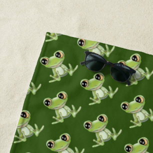 Mein anderer grüner Froschfreund Strandtuch