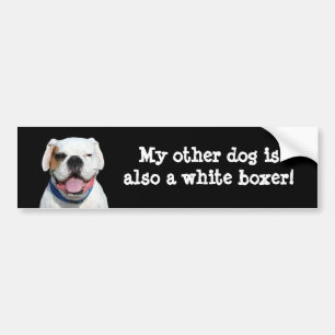 Mein anderer Hund ist ein weißer Autoaufkleber
