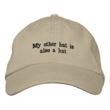 Mein anderer Hut Bestickter Hut