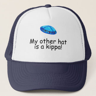 Mein anderer Hut ist ein kippa Truckerkappe