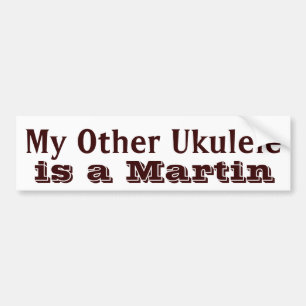 "Mein anderer Ukulele" Ukulele-Kasten-Aufkleber Autoaufkleber