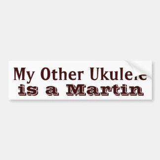 "Mein anderer Ukulele" Ukulele-Kasten-Aufkleber Autoaufkleber
