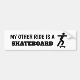 Mein anderer Weg ist ein Skateboard-Aufkleber Autoaufkleber