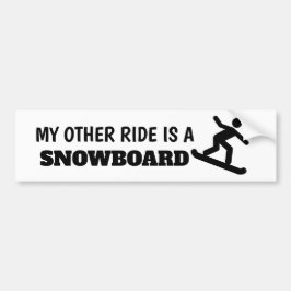 Mein anderer Weg ist ein Snowboard-Aufkleber Autoaufkleber