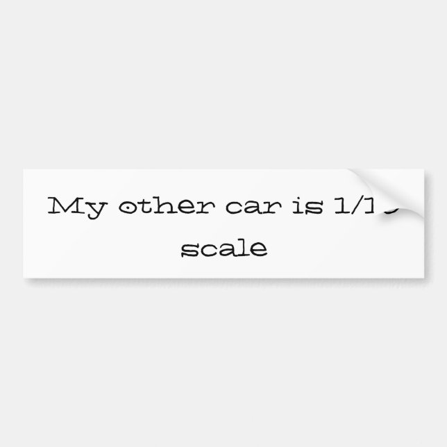 mein anderes Auto ist 1/10 Skala Autoaufkleber (Vorne)