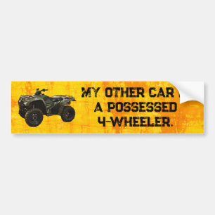 Mein anderes Auto ist ein besessener Vierradler Autoaufkleber