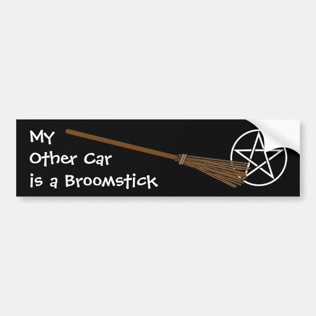 Mein Anderes Auto ist ein Broomstick-Autoaufkleber Autoaufkleber (Vorne)
