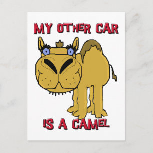 Mein Anderes Auto ist ein Camel-Schdüse-Cartoon Postkarte
