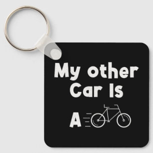 Mein Anderes Auto ist ein Fahrrad Schlüsselanhänger