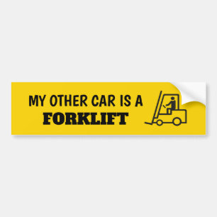 Mein Anderes Auto ist ein Gabelstapler Autoaufkleber