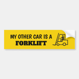 Mein Anderes Auto ist ein Gabelstaplersticker Autoaufkleber