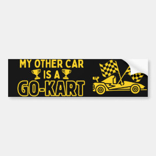 Mein anderes Auto ist ein GO-KART Autoaufkleber