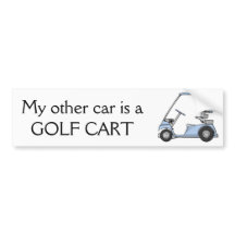 "Mein anderes Auto ist ein Golfmobil "