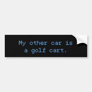 Mein anderes Auto ist ein Golfwagen Autoaufkleber