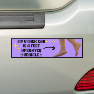Mein anderes Auto ist ein mit den Füßen bedientes Autoaufkleber