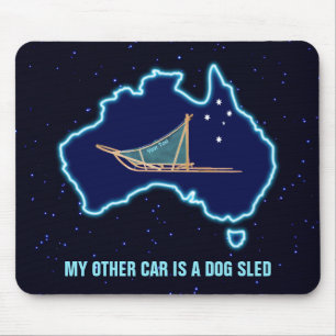 Mein anderes Auto ist ein Schlitten - Australien Mousepad