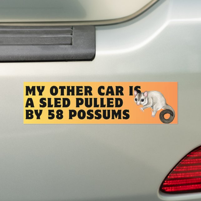 Mein anderes Auto ist ein Schlitten, der von 58 Pu Autoaufkleber (Auf Auto)