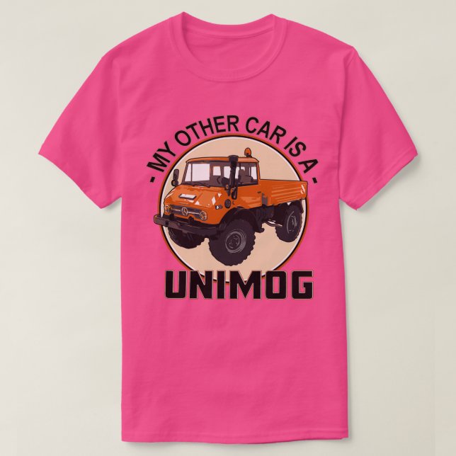Mein anderes Auto ist ein Unimog Orange T-Shirt (Design vorne)