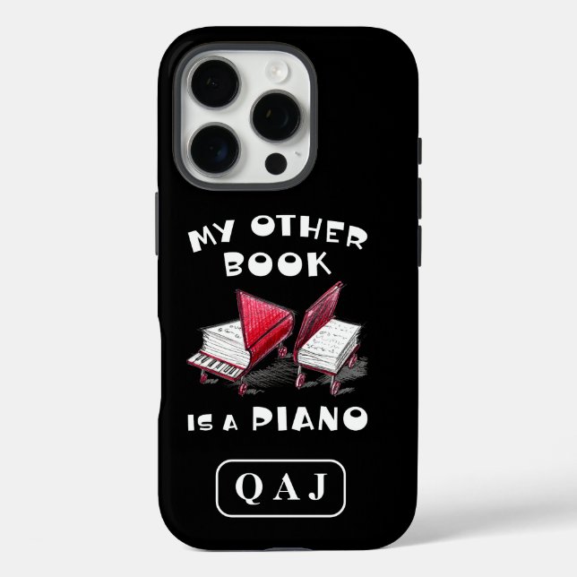 Mein anderes Buch ist ein Klavier für Keyboard-Mus Case-Mate iPhone Hülle (Rückseite)