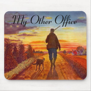 "Mein anderes Büro-" Vogel-HundeAbends-Jagd Mousepad