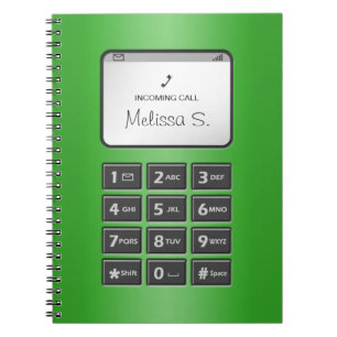Mein anderes Telefon - grünes Notizbuch Notizblock