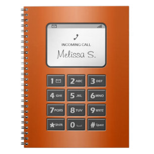 Mein anderes Telefon - Orange Notebook Notizblock