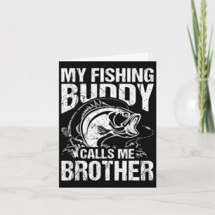 Mein Angelbuddy nennt mich Bruder Fischer Funny Karte
