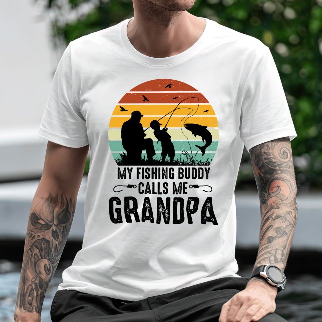 Mein Angelbuddy nennt mich Opa T-Shirt (Von Creator hochgeladen)