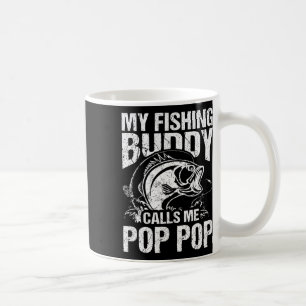Mein Angelbuddy nennt mich Pop Pop Vatertagsfis Kaffeetasse