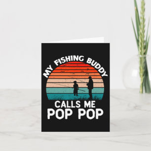 Mein Angelbuddy nennt mich Pop-Pop-Vintag Opa Karte