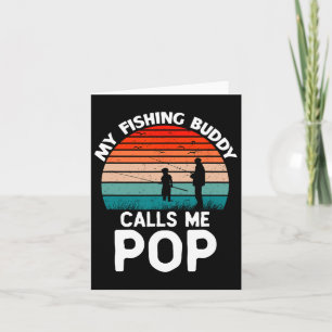 Mein Angelbuddy nennt mich Pop Retro Vintag Granda Karte