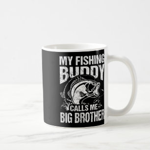 Mein Angelkumpel nennt mich Big Brother Fisherman Kaffeetasse