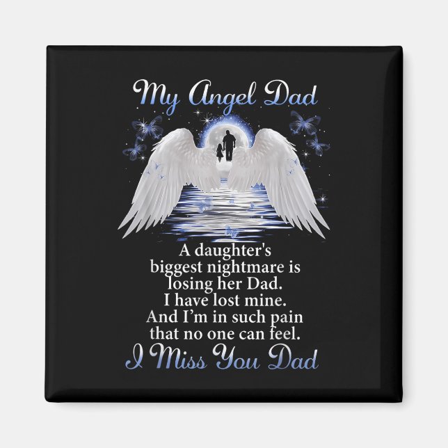 Mein Angle Vater ich verzeihe dir Vater Memorial D Magnet (Vorne)