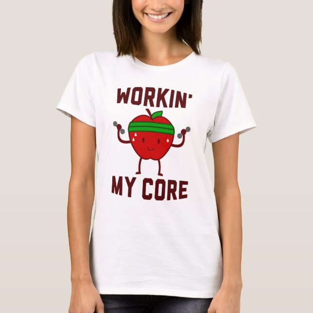 Mein Apple bearbeitend, entkernen Sie T-Shirt (Vorderseite)