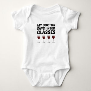 MEIN ARZT SAGT, ICH BRAUCHE GLASSEN BABY STRAMPLER
