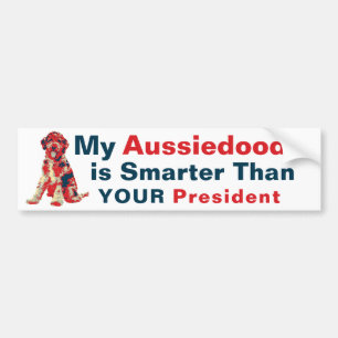 Mein Aussiedler ist schlauer als Ihr Präsident Autoaufkleber