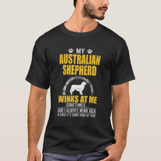 Mein australischer Schäferhund Winks bei mir Dog O T-Shirt